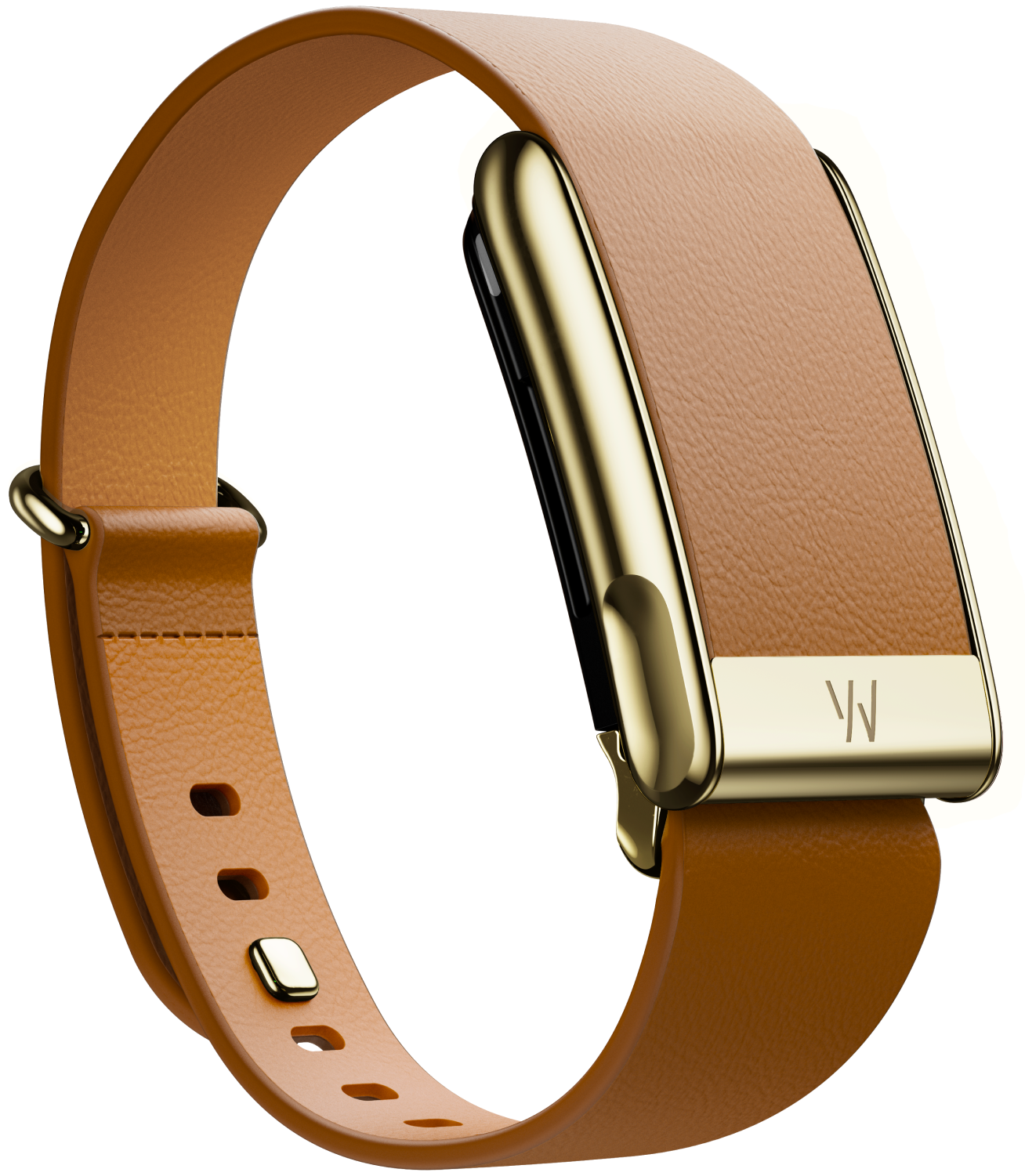 MG LeatherLuxe Tapered Band | Camel with Gold