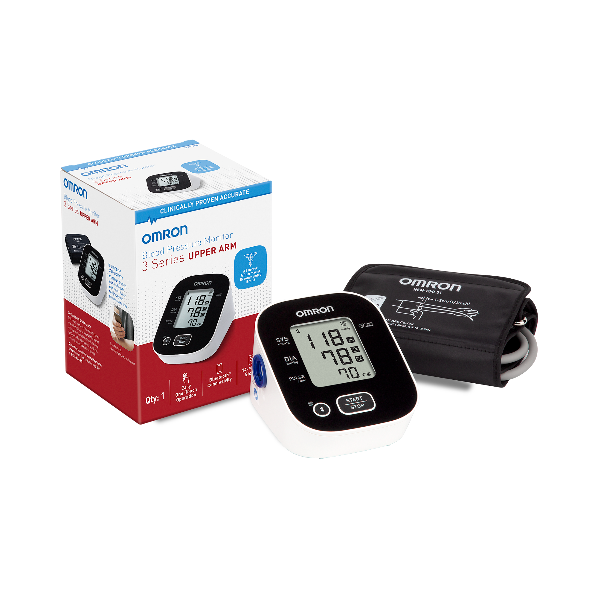 OMRON 3 Series® Upper Arm Blood Pressure Monitor